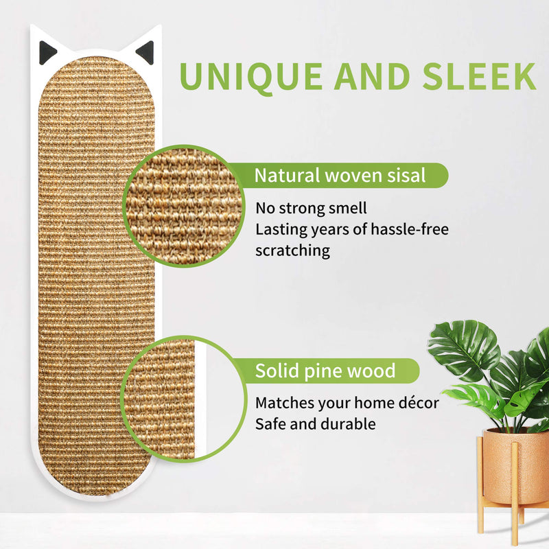 THUNDESK Cat Scratching Post Wall Mounted Cat Scratcher for Improving Kitty’s Health and Behavior Cat Scratch for Wall or Floor - PawsPlanet Australia