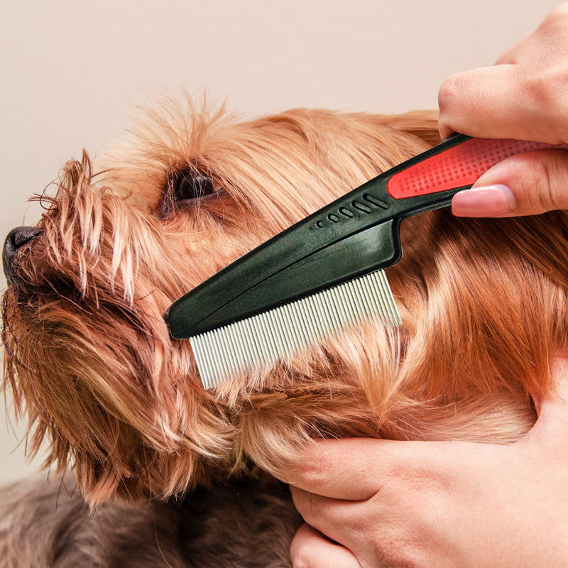SWYSGS Pet Comb, Professional Grooming Comb for Dog/Cat/Small Pets, Comb for Removing Tangles and Knots, 2pcs - PawsPlanet Australia
