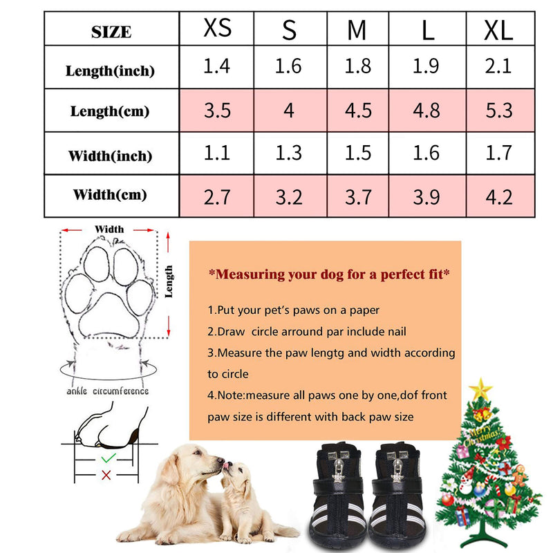 [Australia] - BESUNTEK Dog Booties,Dog Shoes,Dog Outdoor Shoes, Running Shoes for Dogs, Shoes for Small to Medium Dogs,Rugged Anti-Slip Sole and Skid-Proof-4Ps S Gray 