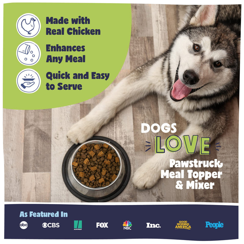 Pawstruck Vet Recommended Dog Food Toppers for Picky Eaters - Made in USA - All-Natural Meal Mix-in - Grain-Free Kibble Enhancer - Air Dried Dog Food Additive with Seasoning (Chicken) Chicken - PawsPlanet Australia