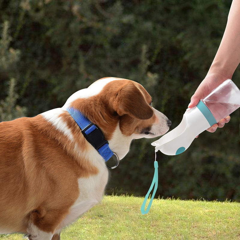 Fida Dog Water Bottle for Walking, Puppy Travel Water Bottle, Leak Proof Portable Pet Water Dispenser with Drinking Feeder for Small Medium Large Dogs Blue - PawsPlanet Australia