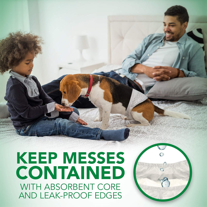 [Australia] - Vet’s Best Comfort Fit Disposable Male Dog Diapers | Absorbent Male Wraps with Leak Proof Fit Small 12ct 