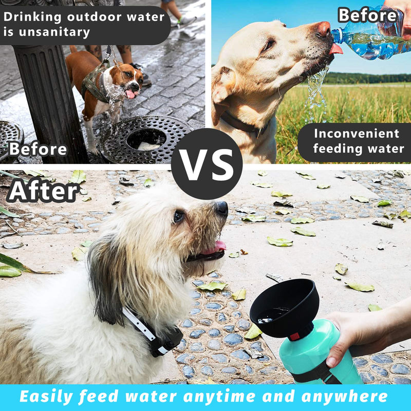 lesotc Dog Water Bottles, Dog Water Bottles Travel, Portable Dog Water Bottle, BPA Free (210z-2nd Gen Upgraded LightBlue) 21oz 21oz-2nd Gen Upgraded LightBlue - PawsPlanet Australia