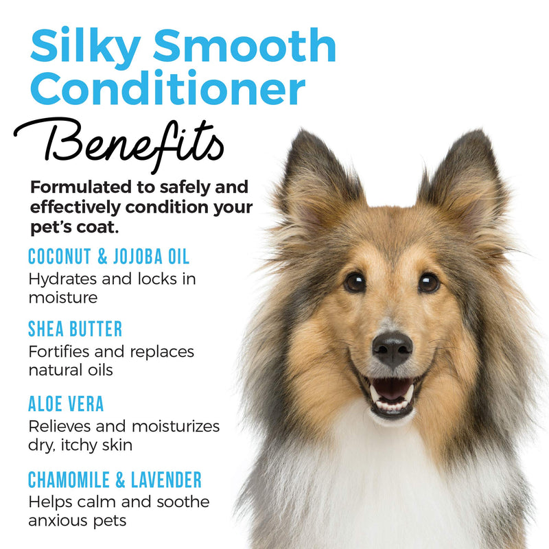 [Australia] - Shed Defender Silky Smooth Conditioner for Dogs, Hydrating, Moisturizing, Natural Ingredients, Coconut & Jojoba Oil, Shea Butter, Shiny, Healthy Coat 