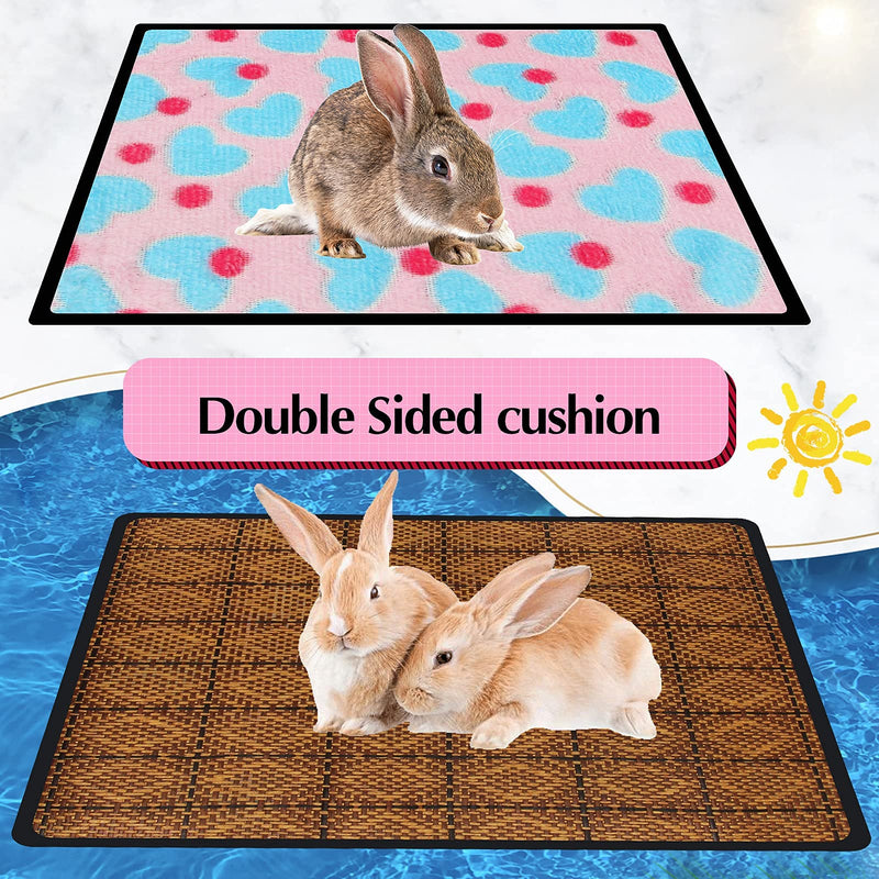 3 Pieces of Hamster Bunny Mat Bunny Bedding Small Animal Bed Guinea Pig Bed mats for Bunnies Mat Guinea Pig Hideout,Use it Cool in Summer, and use a Warm pet mat in Autumn Love - PawsPlanet Australia