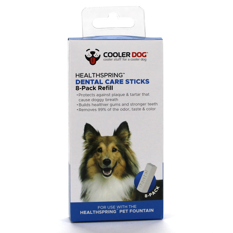 [Australia] - CoolerDog Healthspring Pet Fountain Dental Stick 8-Pack 