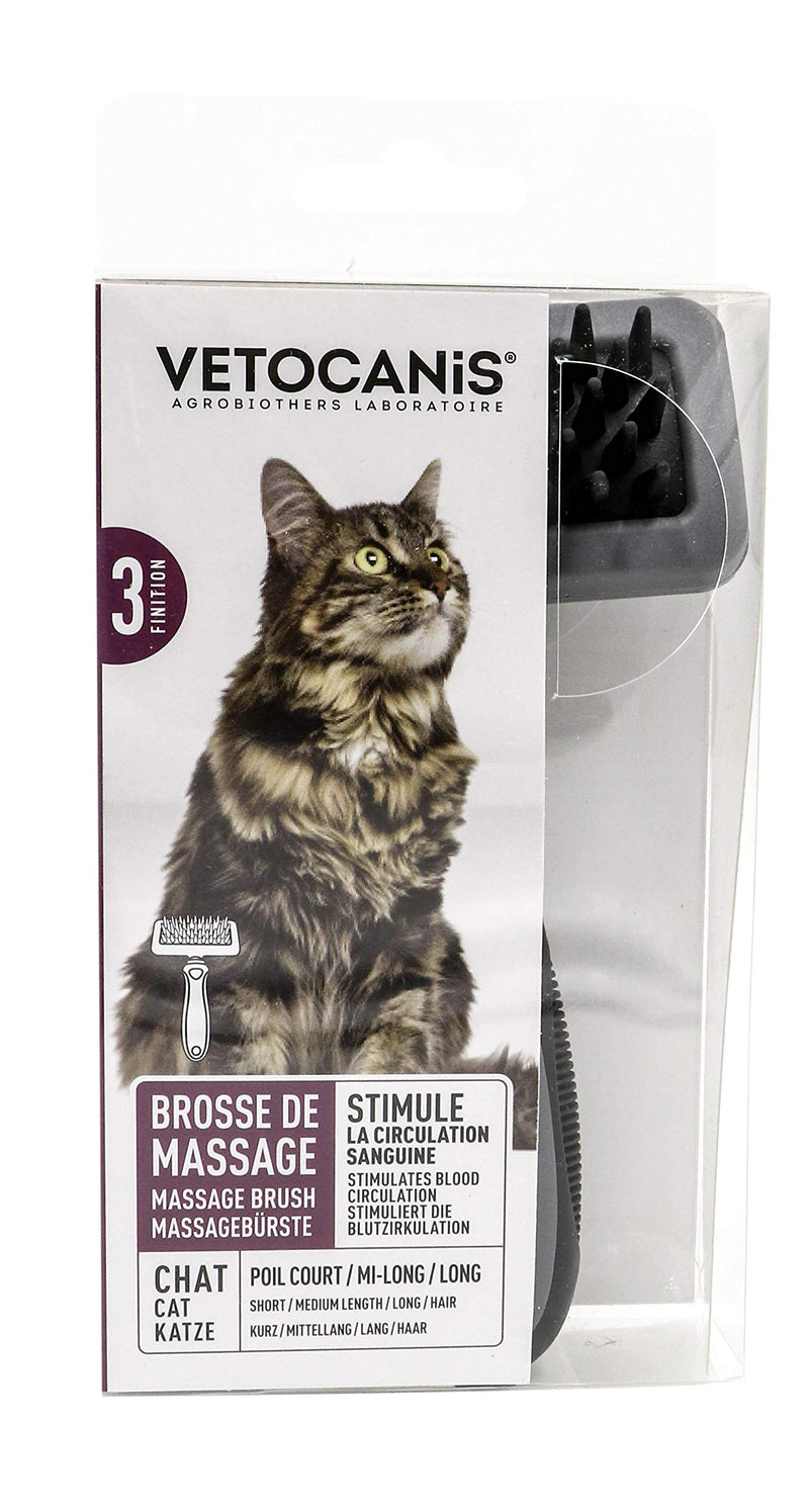 Vetocanis Grooming Silicone Massage brush for Cats, 1.2 kg - PawsPlanet Australia