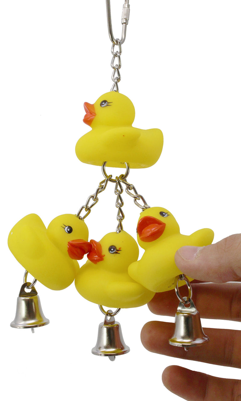 [Australia] - Bonka Bird Toys Angel Shred Ducky Plucker Ringer Triple Toy Parrot Cage Craft Cages Cockatiels Lovebirds Budgies Parrots Parakeet Conure Ducky Ringer 