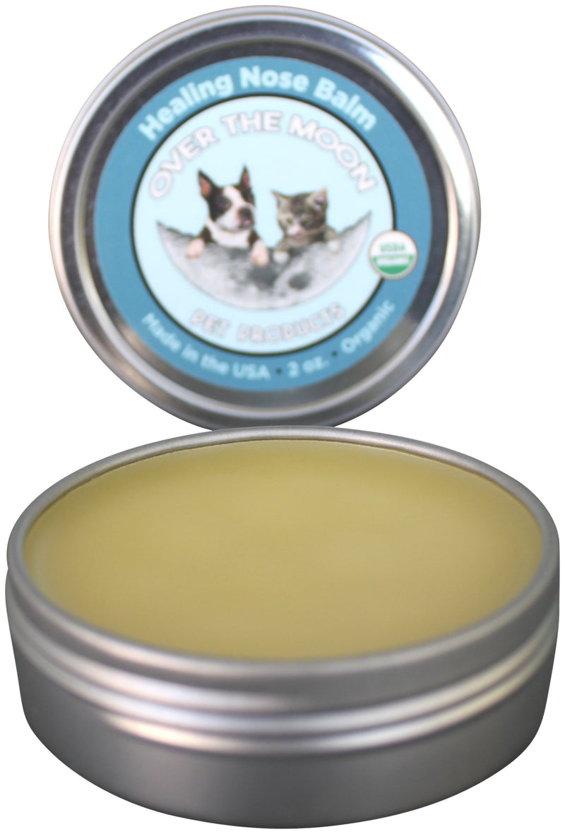 Over The Moon Pet Products Organic Dog Nose Balm- Unscented, Repairs Cracking, Dry Dog Noses, 2 Oz., Natural Sunscreen, Veterinarian Recommended - PawsPlanet Australia