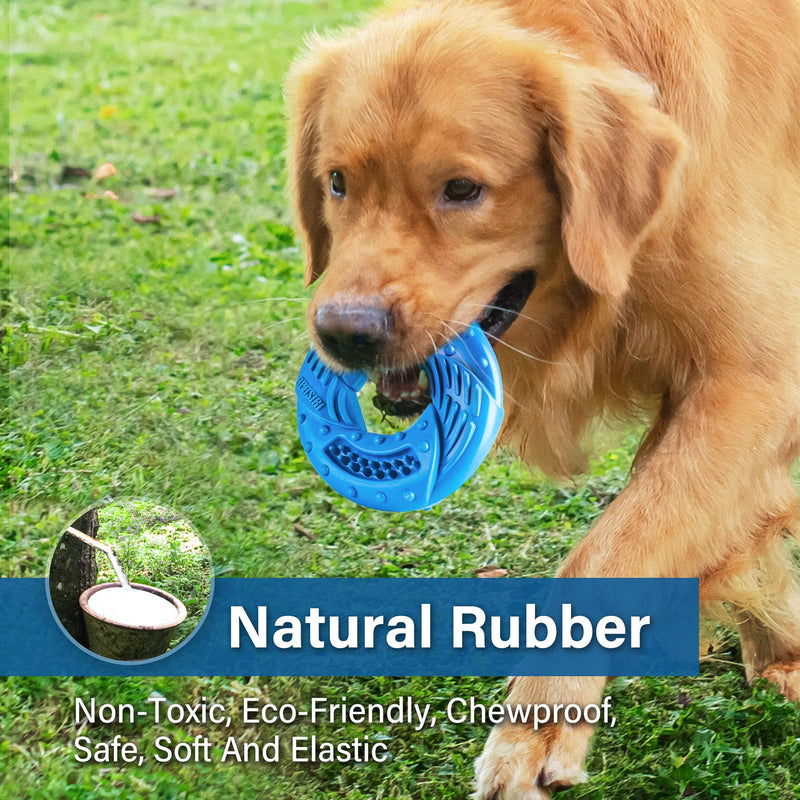 [Australia] - Apasiri Dog Toys for Aggressive Chewers Large Medium Breed, Dog Chew Toys, Tough Dog Toys Durable Ring Dog Interactive Toys, Almost Indestructible, Rubber Large Medium Small Puppy Teething Chew Toys 