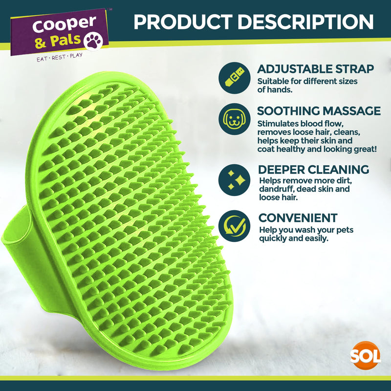 2pk Pet & Dog Brushes for Grooming | Soft Silicone Dog Bath Brush | Dog Grooming Brush | Pet Grooming Brush Bath | Dog Shampoo Brush | Pet Grooming Bath Brush | Pet Brush | Dog Shower Brush, Dog Brush - PawsPlanet Australia