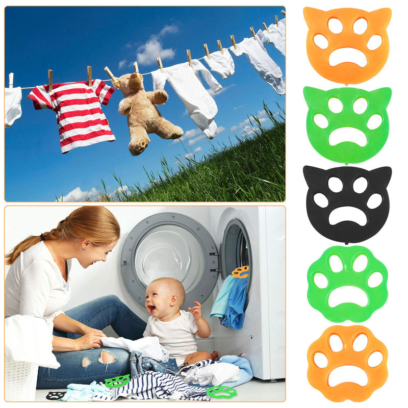 5 Pcs Pet Hair Remover for Laundry, Dogs and Cats Hair Catcher, Non-Toxic Safety Reusable Floating Pet Fur Catcher for Washing Machine - PawsPlanet Australia