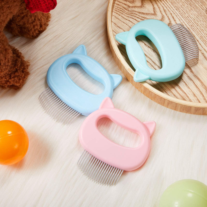 [Australia] - 6 Pieces Pet Grooming Brush Cat Comb Cat Hair Removal Comb Shedding Brush for Dog Cat Hair 