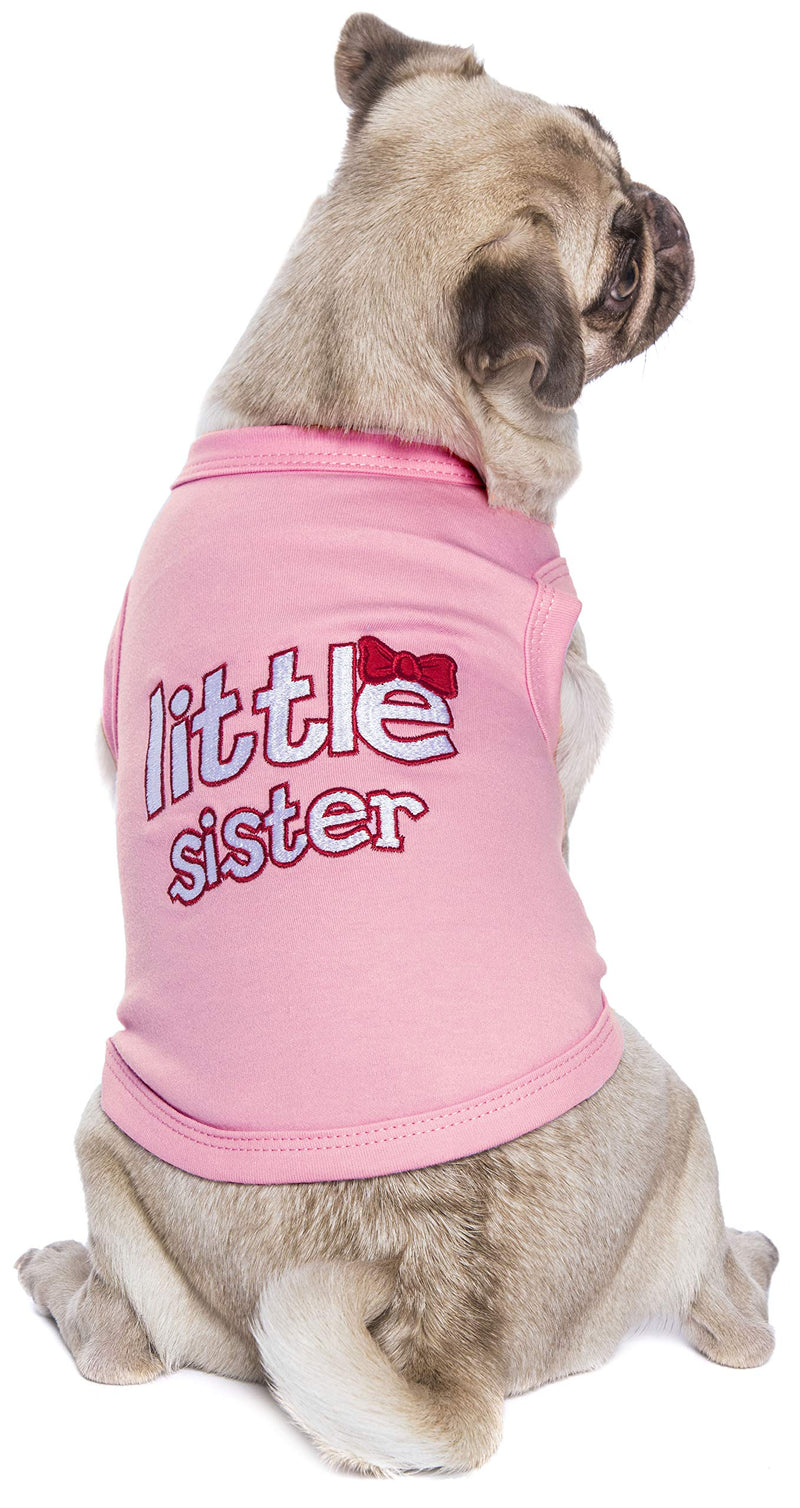 [Australia] - Parisian Pet Dog Cat Clothes Tee Shirts Mommy's Boy, Daddy's Girl, Big Brother, Big Sister, Little Brother, Little Sister, I Love Mommy, I Love Daddy XX-Small 