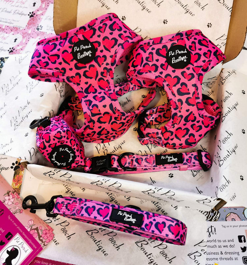 Pet Pooch Boutique Pink Leopard Poo Bag Holder, One Size, 0.2 kg - PawsPlanet Australia