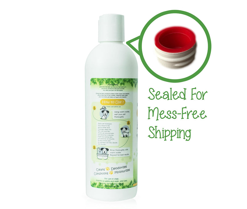 [Australia] - Dog Shampoo for Smelly Puppy, Cat, Small Pet - Natural Oatmeal for Dry Itchy Skin Dandruff Relief - Hypoallergenic with Aloe for Allergy Relief & Sensitive Skin at Bath Time - Best Dog Bath Deodorizer 