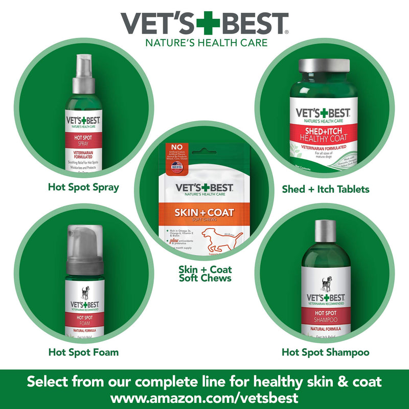 Vet's Best Dog Itch Relief Shampoo |Relieves Dog Dry Skin, Rash, Scratching, Licking, Itchy Skin, and Hot Spots | No-Sting and Alcohol Free, 470 ml - PawsPlanet Australia