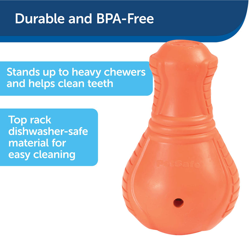 PetSafe Sportsmen Squeak N Treat Booya Refillable Dog Dispensing Toy, Medium - PawsPlanet Australia