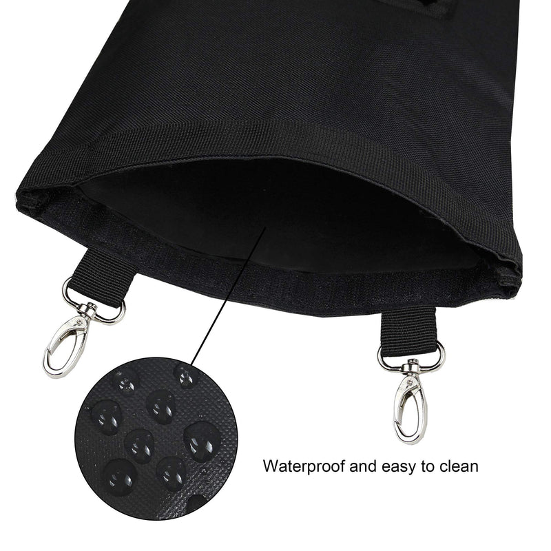 GeerDuo Rabbit Hay Feeder Bag, Guinea Pig Hay Feeder Storage ，Hanging Feeding Hay for Small Animals Larege Size 600D Oxford Cloth Fabric Medium Black - PawsPlanet Australia