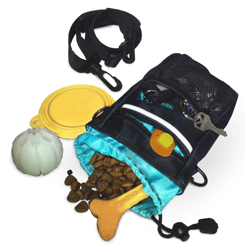 [Australia] - H&H Pets Dog Treat Pouch with Shoulder Strap, Waste Bag Dispenser, Dog Treat Pouch, Training Accessories 
