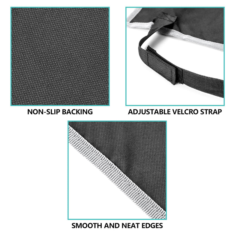 Llamas SUV Cargo Liner for Dogs Waterproof Anti-Slip Prevent Scratch Dog Seat Cover Mat with Bumper Flap Protector Protects Against Dirt & Fur Universal Fit (Black) with Storage Bags - PawsPlanet Australia