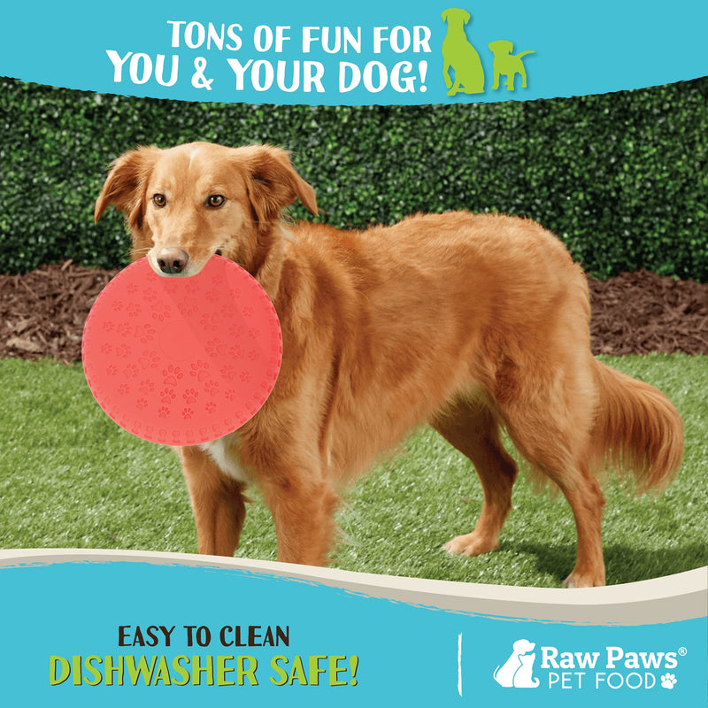 Raw Paws Durable Flying Disc for Dogs - Fetch Toys - Soft Frisbee for Dogs - Disc Dog Toy - Disc Toys for Dogs - Dog Throw Toys for Large to Medium Dogs, Puppies - Dog Frisbee - Dog Flying Saucer Disk - PawsPlanet Australia