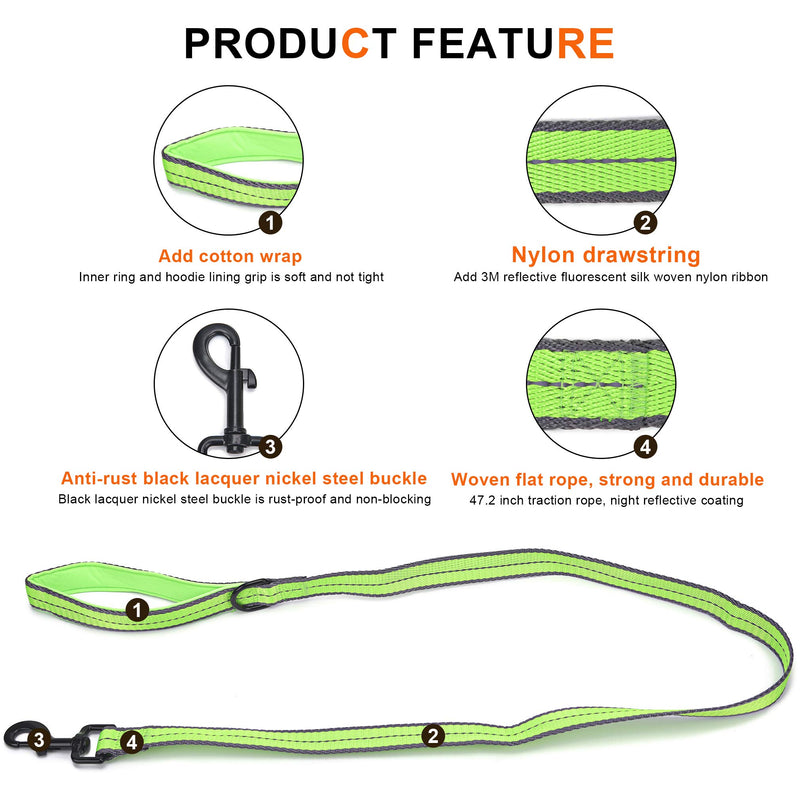 Dog Harness No Pull, Reflective Mesh Padded Step In Puppy Harnesses Vest, Adjustable Heavy Duty Quick Release Pet Training Lead Set with Leash, Easy Walking for Small Medium Large Dogs, Green M - PawsPlanet Australia