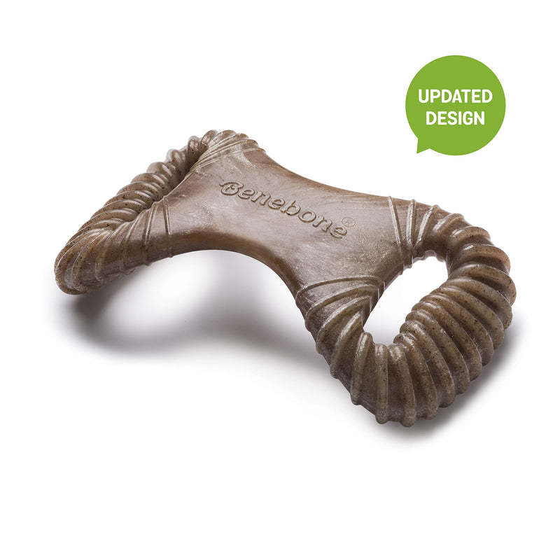 [Australia] - UPDATED DESIGN - Benebone Real Bacon Durable Dental Dog Chew Toy for Aggressive Chewers, Made in USA Medium 