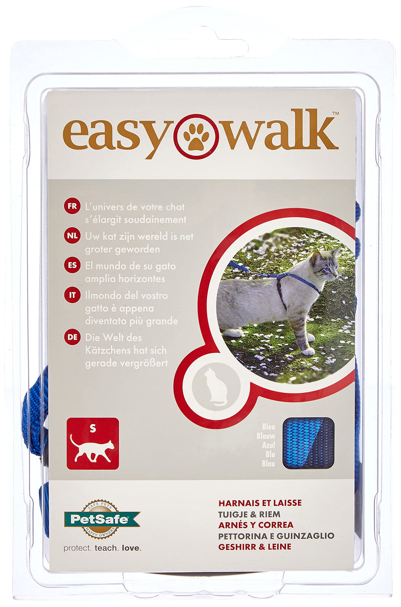 PetSafe Easy Walk EW-CH-S-BL-45 Cat Harness and Lead Small Blue S - PawsPlanet Australia