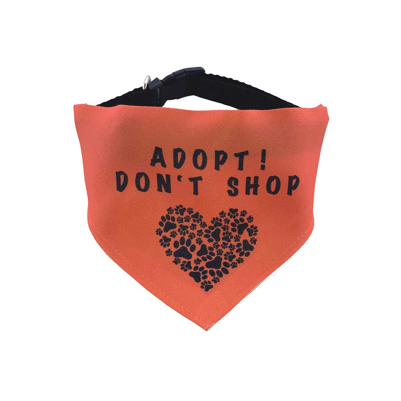 Charity Adopt Don't Shop Slip-On Pet Bandana for rescue Dogs, Cats and Rabbits (X-Small) XS - PawsPlanet Australia