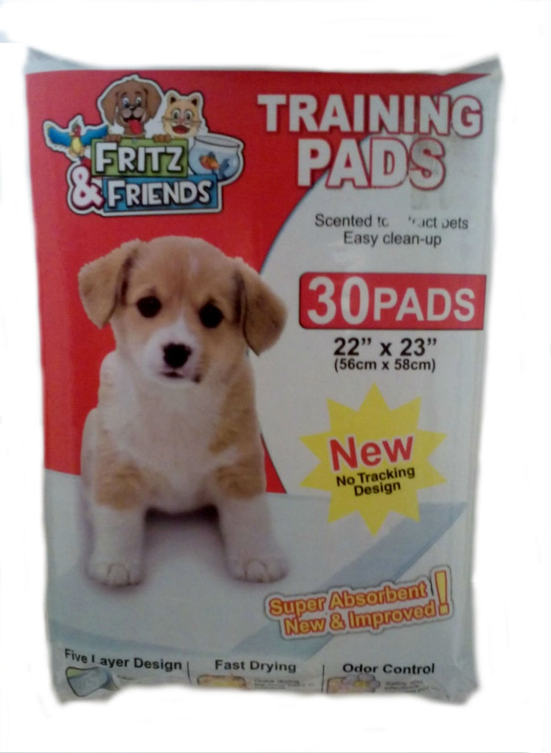 [Australia] - Pet Training Pads By Fritz & Friends 30 Pads - 22 X 23 