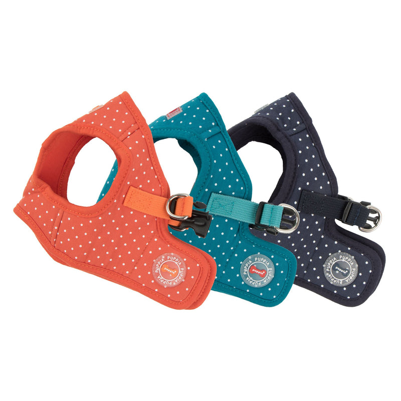 [Australia] - Puppia PARA-HB1529-NY-L Navy Dotty Harness II B Pet-Vest-Harnesses Orange Small Puppia Dotty Vest Harness II B 