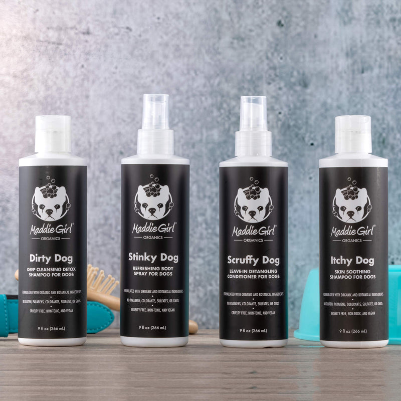 [Australia] - MaddieGirl Organics - 17oz Dirty Dog Deep Cleansing Detox Shampoo for Dogs - with Organic Essential Oils and Botanicals - Vegan, All-Natural, Cruelty Free, No Gluten or GMOs… 17 Ounce 
