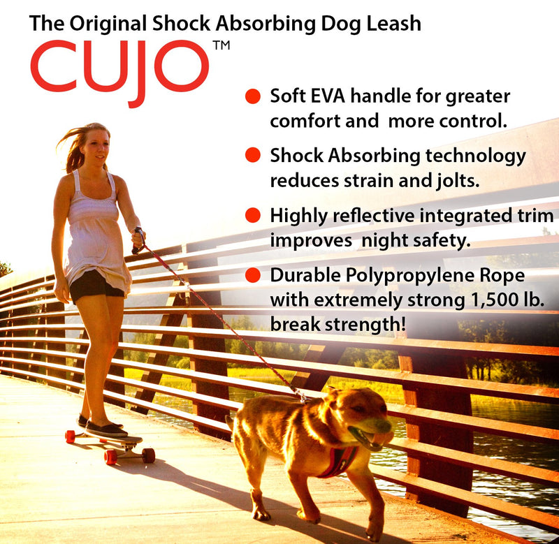 [Australia] - EzyDog CUJO Shock Absorbing Leash - Best Bungee Rope Dog Control & Training Lead 40-Inch Blue 