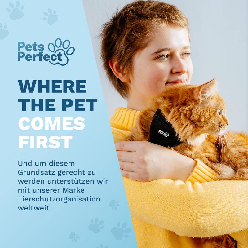 Pets Perfect Cat Harness - Extra escape-proof cat harness with leash - Cat leash - Our cat harness set brings safety to your walks (S) S - PawsPlanet Australia