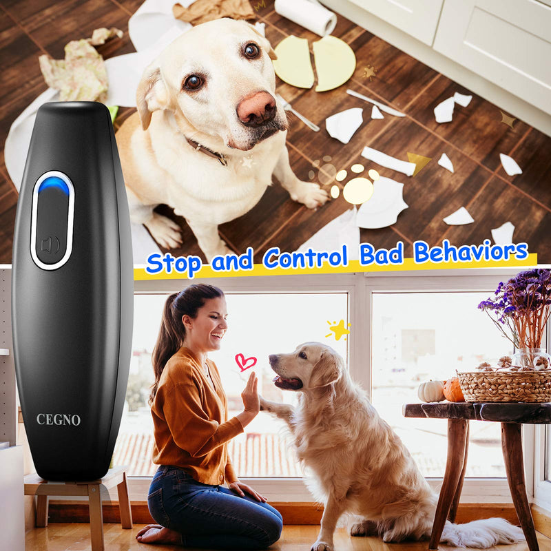 CEGNO Anti Barking Device, Ultrasonic Dog Barking Deterrent, Bark Control, Dog Behavior Training Tool of 16.4 Ft Effective Control Range, Safe to use, with LED Indicator, Wrist Strap Outdoor Indoor - PawsPlanet Australia