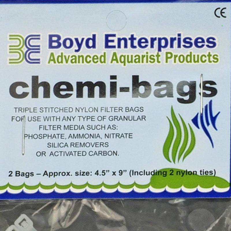 [Australia] - Boyd Enterprises ABE16720 2-Pack Chemi-Bags with Ties for Aquarium 