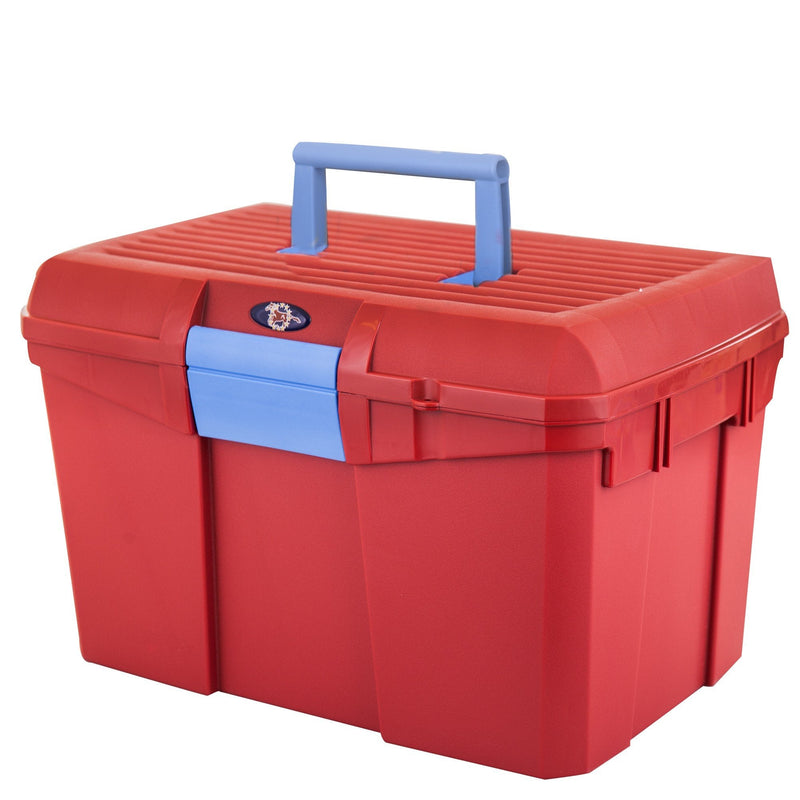 HySHINE Tack Box - Silver/Raspberry - Horse Equestrian Tack - PawsPlanet Australia