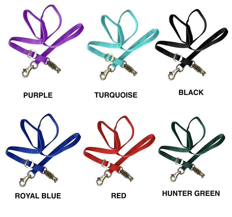 Majestic Ally Double Thick 36" to 72" Trailer Tie for Horse Haulage, Cross tie with Adjustable Buckle, Panic Snap and Bull Snap – 1" Wide by 36" to 72" Long Black - PawsPlanet Australia
