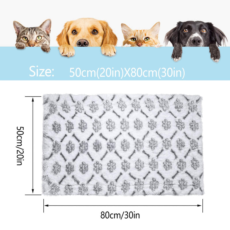 ISEAU Luxury Shag Pet Blanket Sherpa Fleece Blanket Fluffy Dog & Cat Blankets, Super Soft and Warm Puppy Throw Cover Dog Cat Fluffy Fur Blanket Reversible Double Layer Washable for Dog Bed Small(20"x30") - PawsPlanet Australia