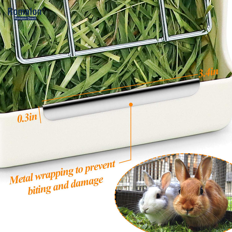 Indoor Hay Feeder Rack - Keep Grass Clean & Fresh,Less Waste,Fit for Guinea Pig,Rabbit,Chinchilla and Other Small Animals by Romalon - PawsPlanet Australia