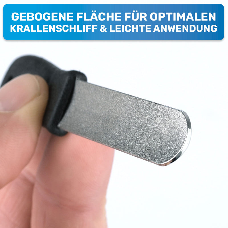 BluePet 12 cm claw file nail file for removing sharp edges and optimal claw care for dogs, cats and small animals (1x fine) 1x fine - PawsPlanet Australia