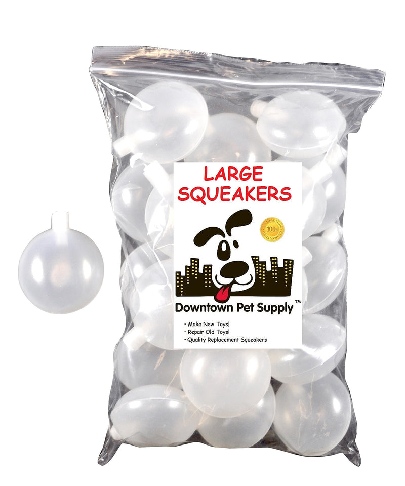 [Australia] - Downtown Pet Supply Large Replacement Squeakers, 2" in Diameter 20 Pack 