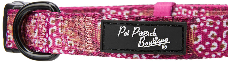 Pet Pooch Boutique Berry Palms Dog Collar, Medium, 0.3 kg - PawsPlanet Australia