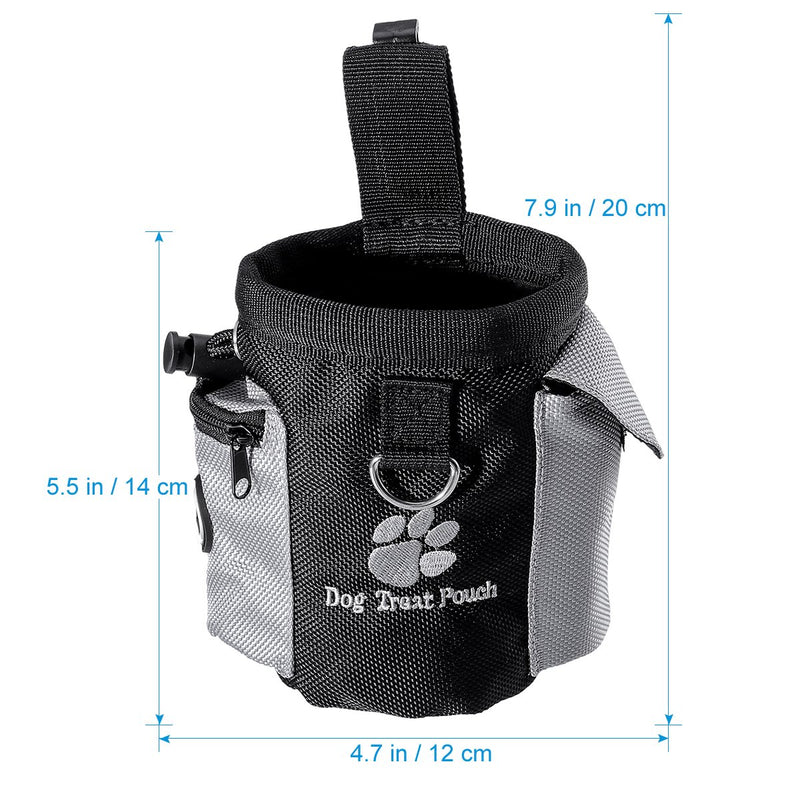 [Australia] - UEETEK Dog Treat Pouch Pet Hands Free Training Waist Bag Drawstring Carries Pet Toys Food Poop Bag Pouch size 1 