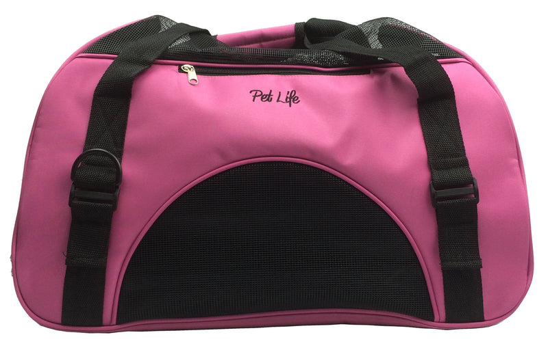 [Australia] - Airline Approved Altitude Force Sporty Zippered Fashion Pet Carrier Pink MD 