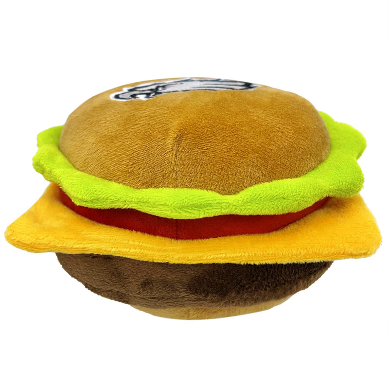 NFL Philadelphia Eagles Cheese Burger Plush Dog & CAT Squeak Toy - Cutest Stadium HAMBERGER Snack Plush Toy for Dogs & Cats with Inner Squeaker & Beautiful Football Team Name/Logo - PawsPlanet Australia