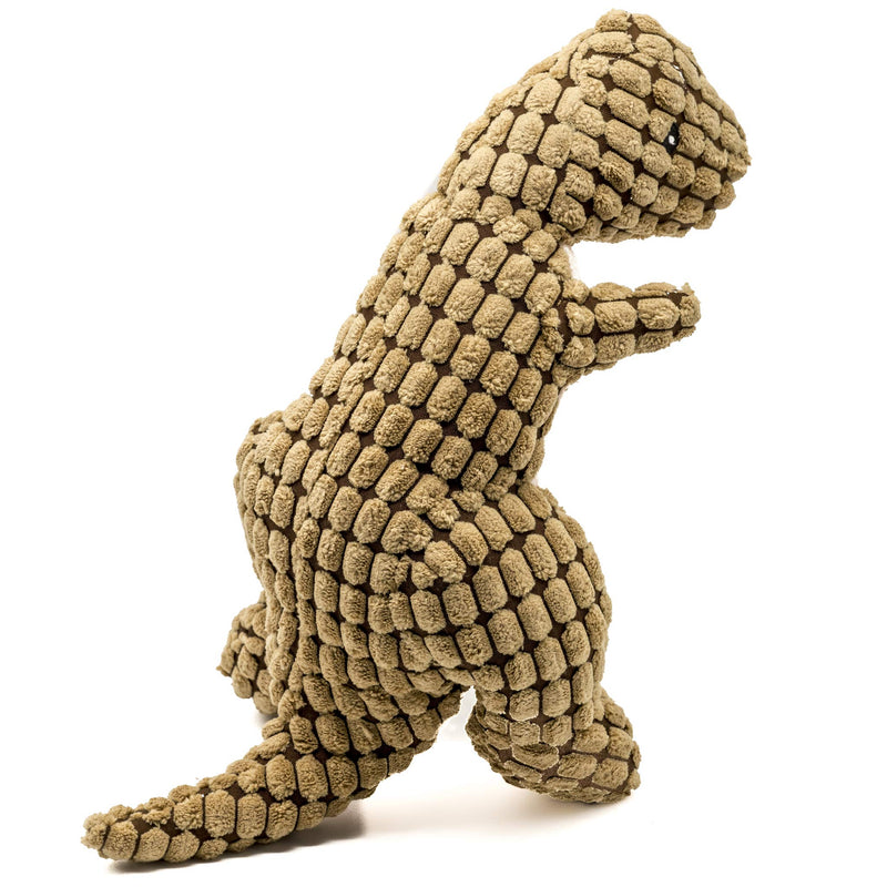 PROtastic dinosaur dog toy, plush toy ideal for puppies and small/medium dogs, squeaky interactive toy. - PawsPlanet Australia