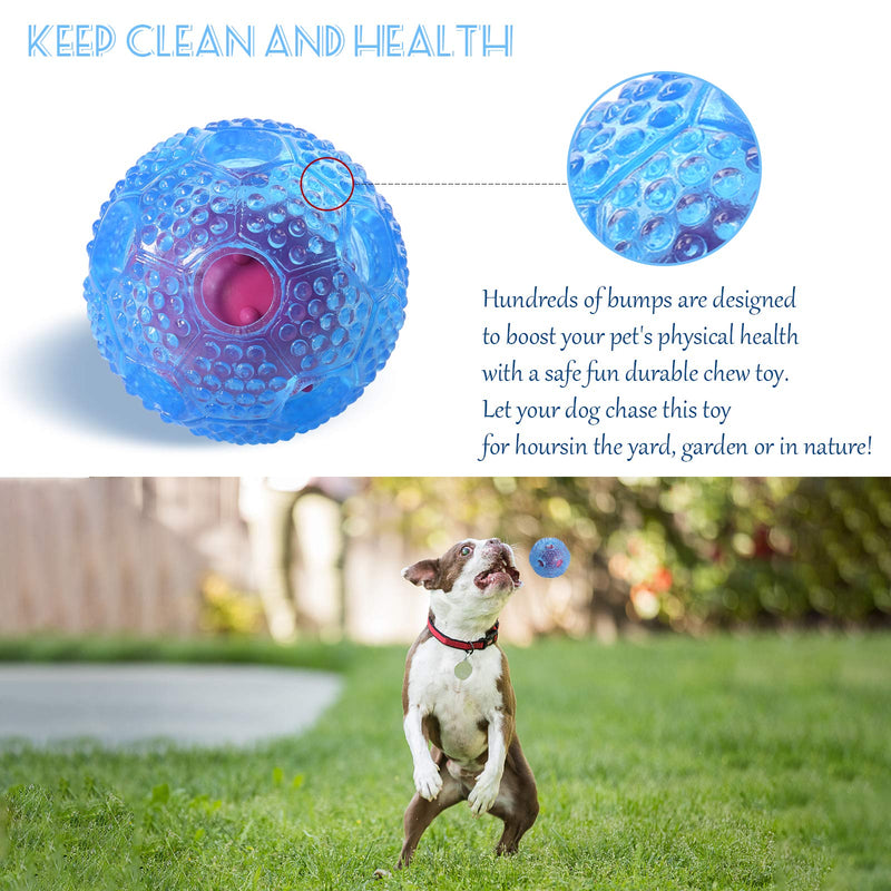 VECELA Dog Treat Ball, Ball Dog Toy Food Dispenser - Inside Double Ball - Intelligence Dog Teeth Cleaning Playing Trainning A - PawsPlanet Australia