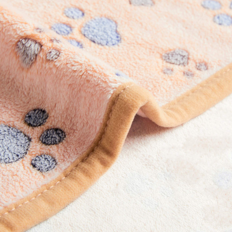 Extra Softness and Fluffy Lightweight Microplush Fleece Pet Blanket for Small, Medium and Large Dogs, Puppies, Cats and Kittens, Brown, 32 x 24 Inches 32" x 24" - PawsPlanet Australia